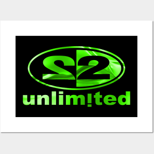 2 UNLIMITED - green gold collector edition dance music 90s Posters and Art